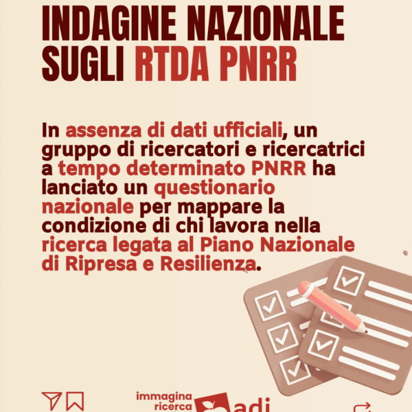 Indagine nazionale su RTDA PNRR
